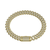 Diamond Prong Set Cuban Bracelet